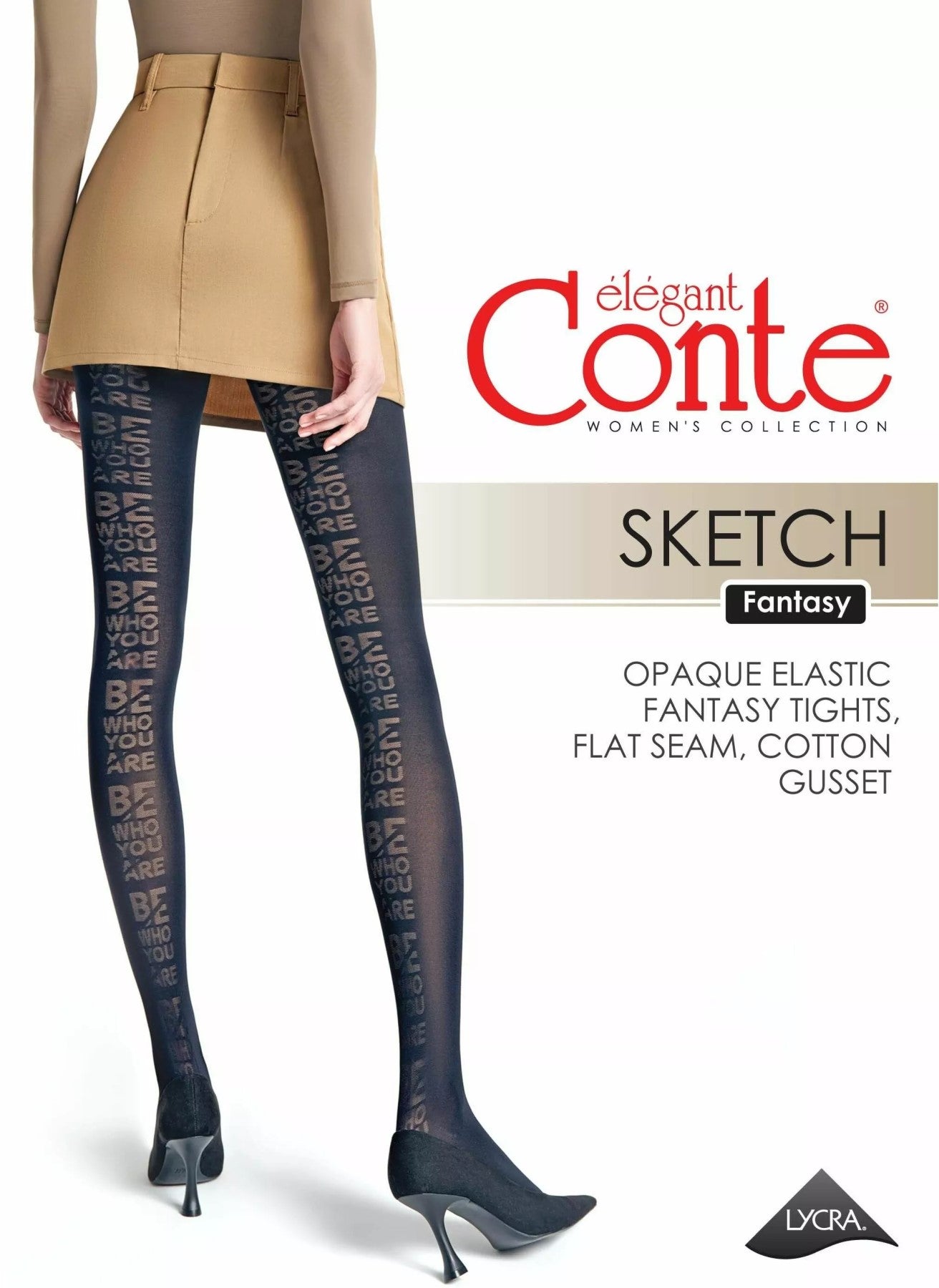 SKETCH 50 den hlačne nogavice z napisi