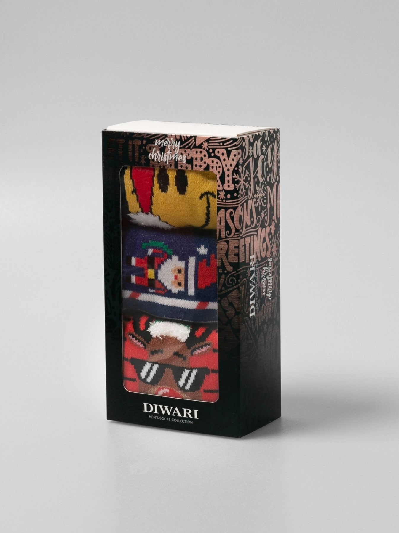 Božične nogavice moške - komplet 3 parov