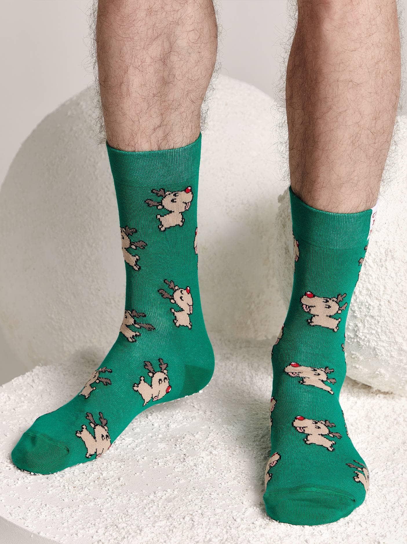 Božične nogavice moške Santa's Helper