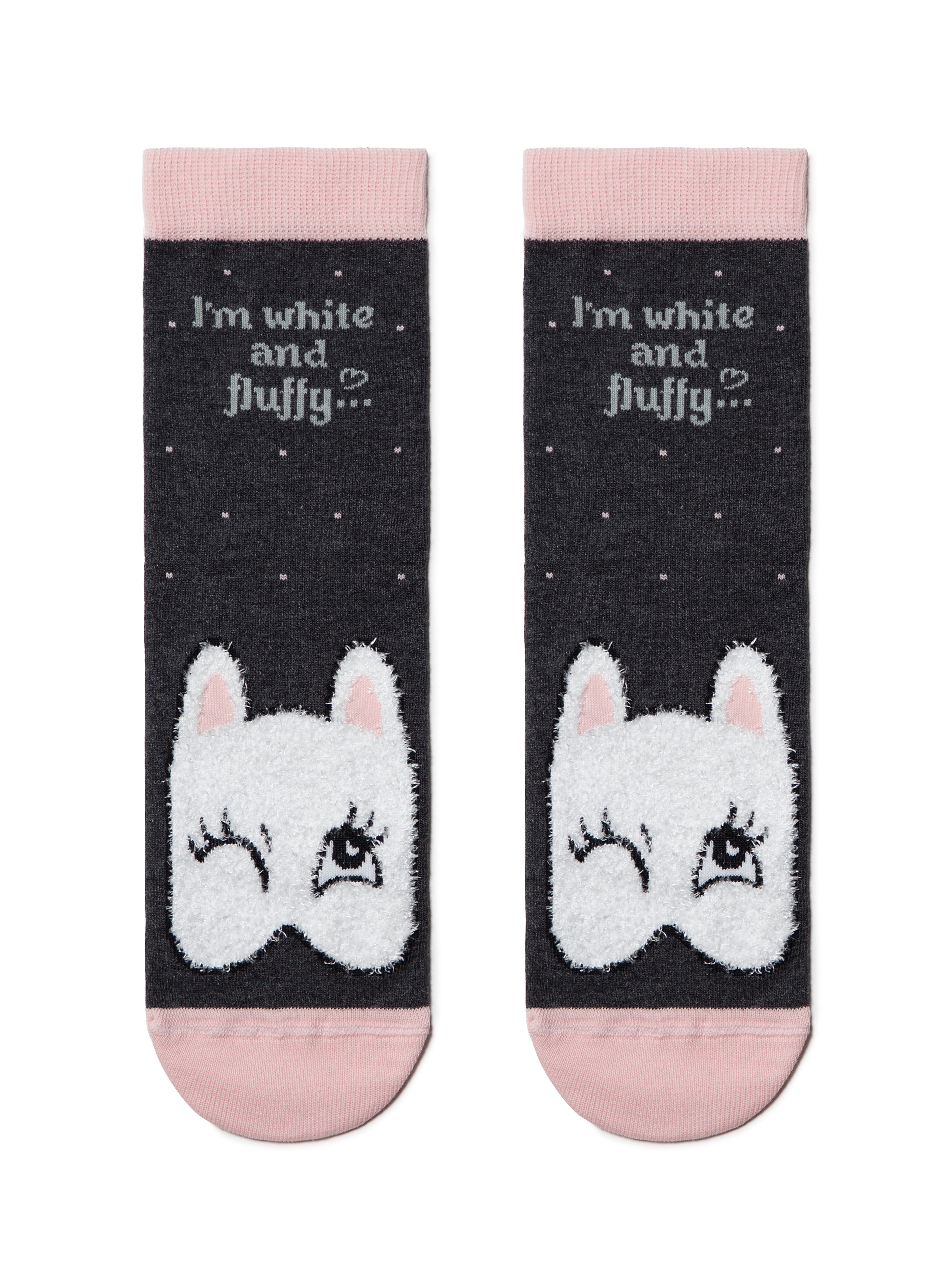 Temno sive vesele nogavice ženske Conte Muca