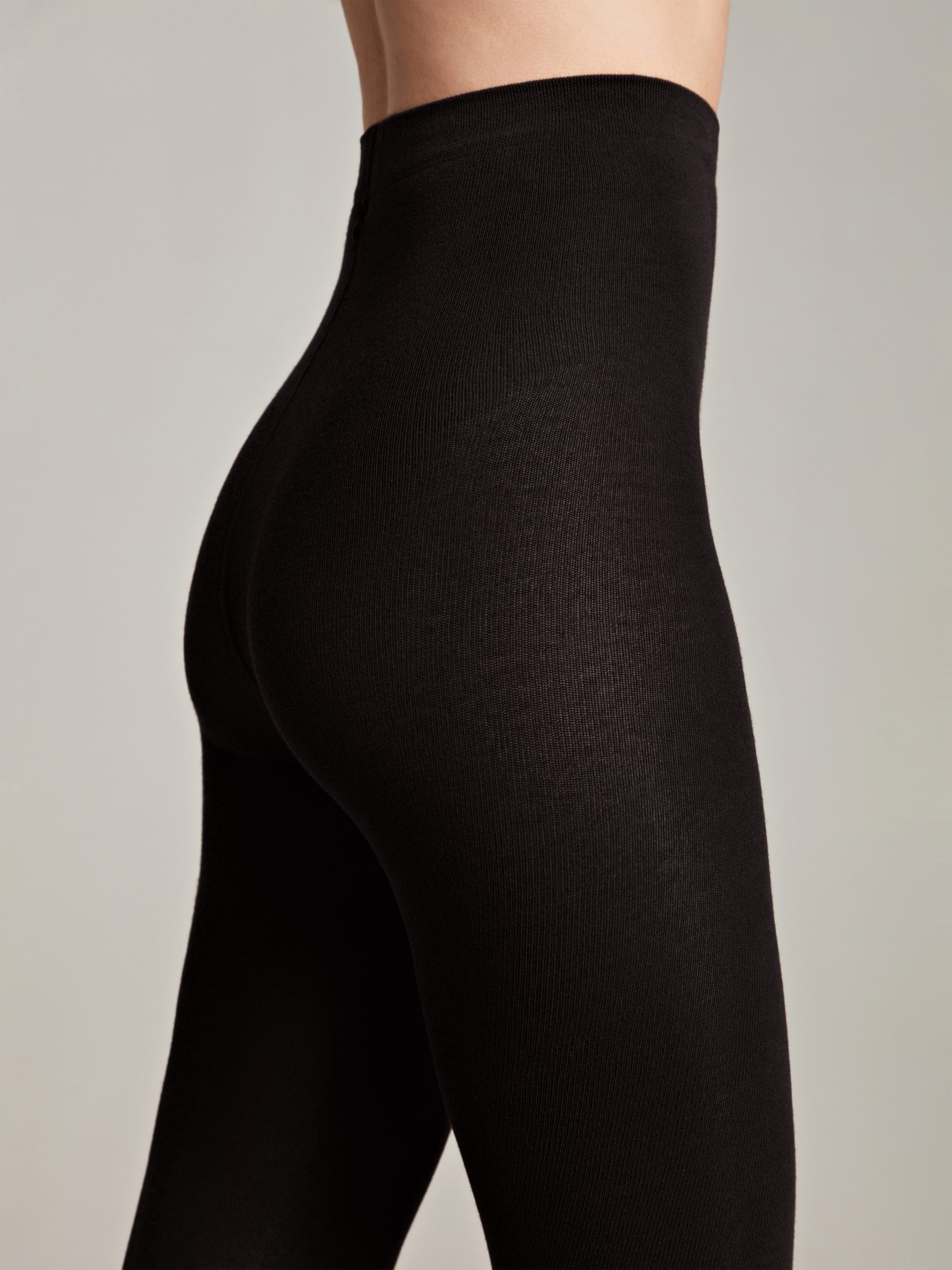 COTTON 250 den tople hlačne nogavice brez stopal