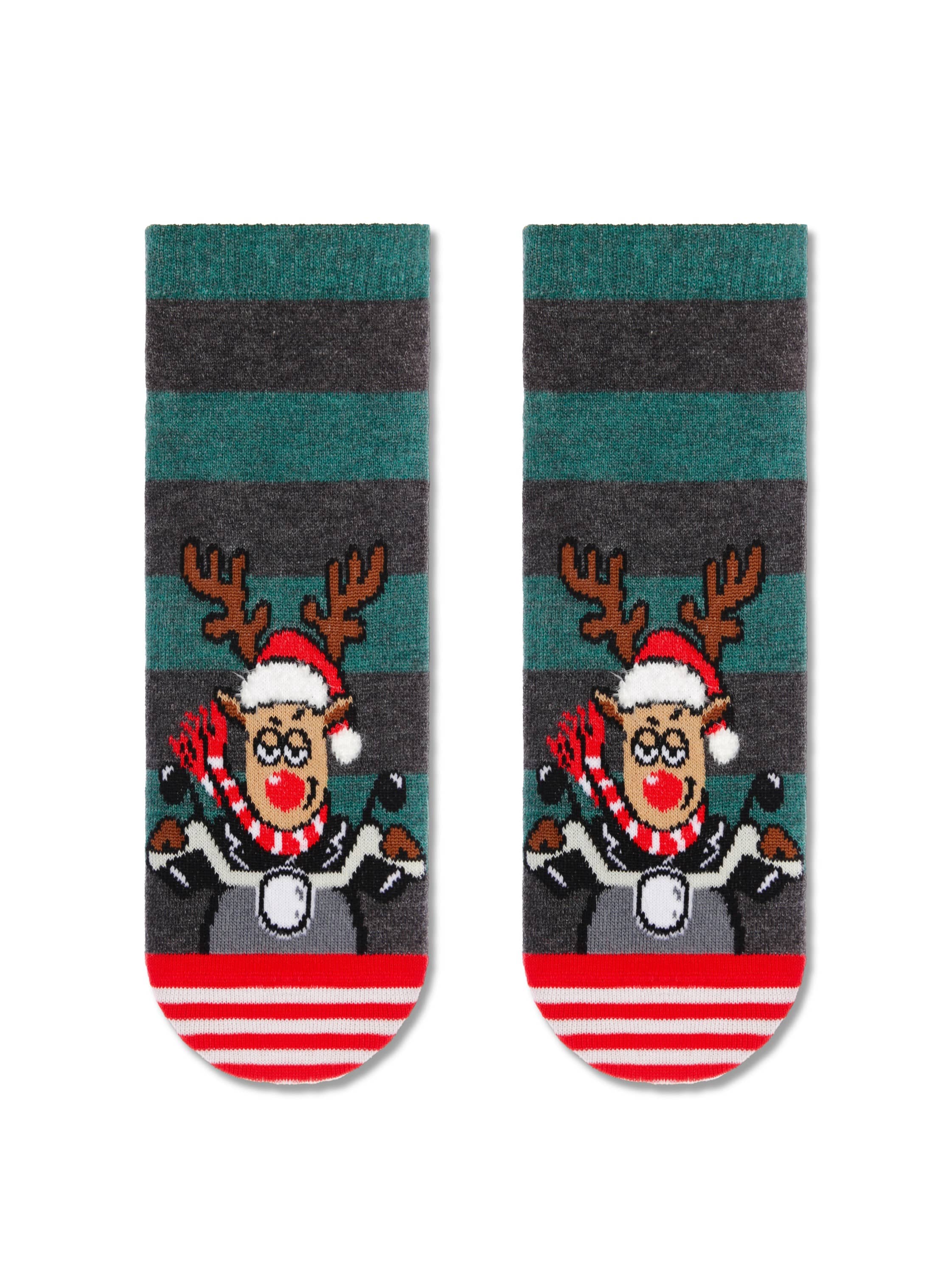 Božične nogavice za ženske z božičnimi motivi Conte Rudolf darilo za božič ali novo leto Conte Shop