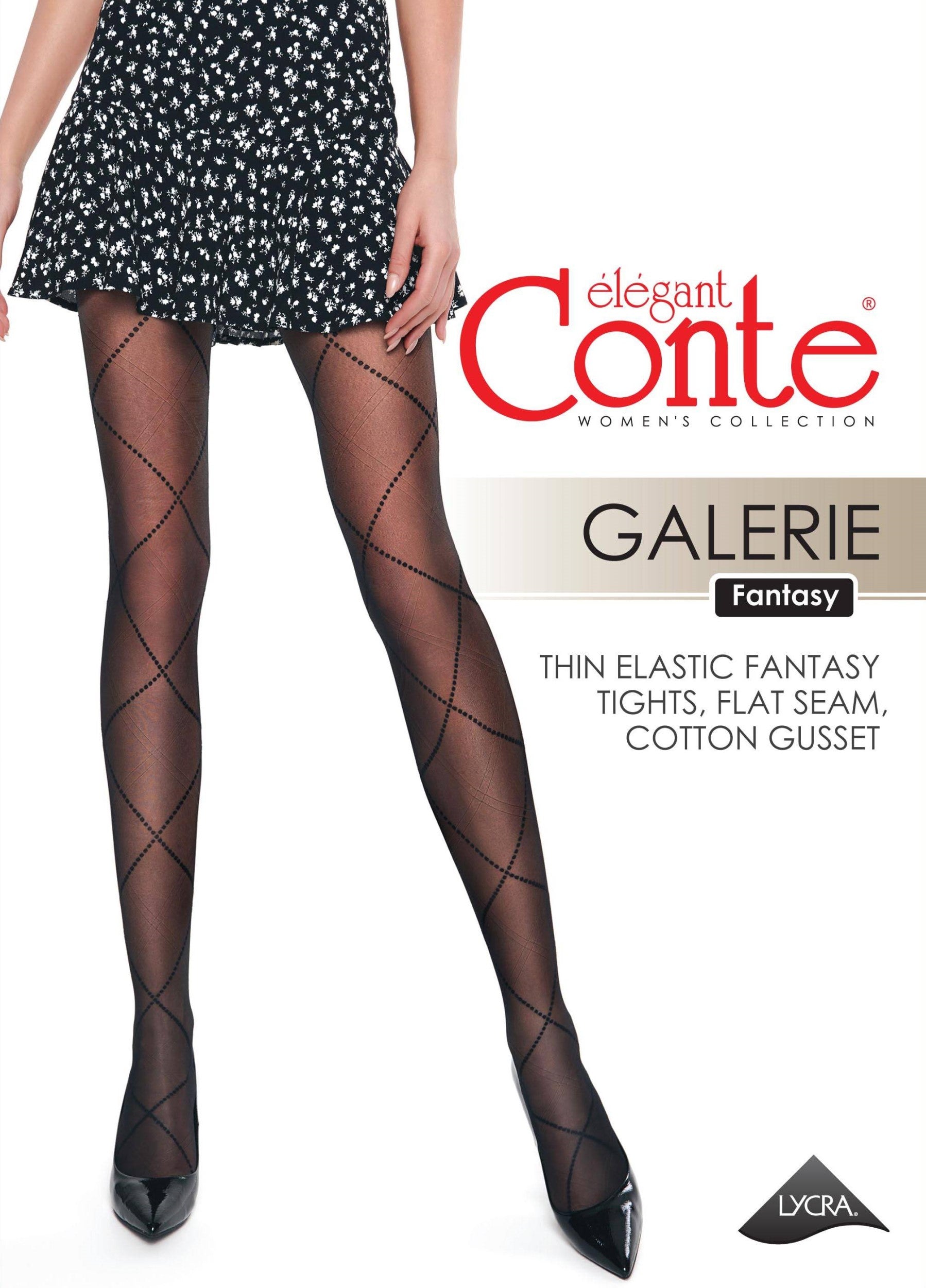 20 denske hlačne nogavice s karo vzorcem GALERIE