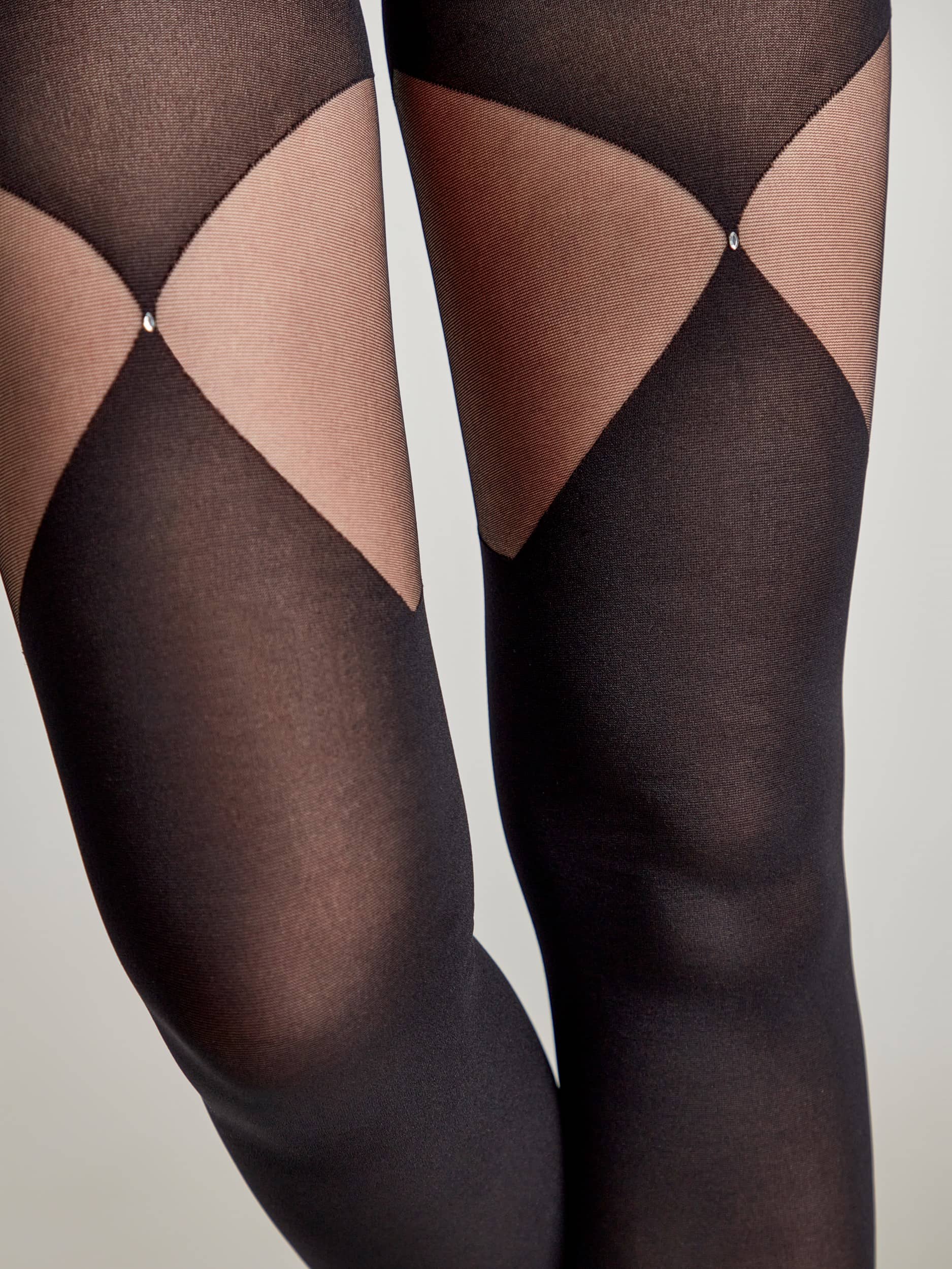 Hlačne nogavice v videzu nadkolenk FOXY 60 den