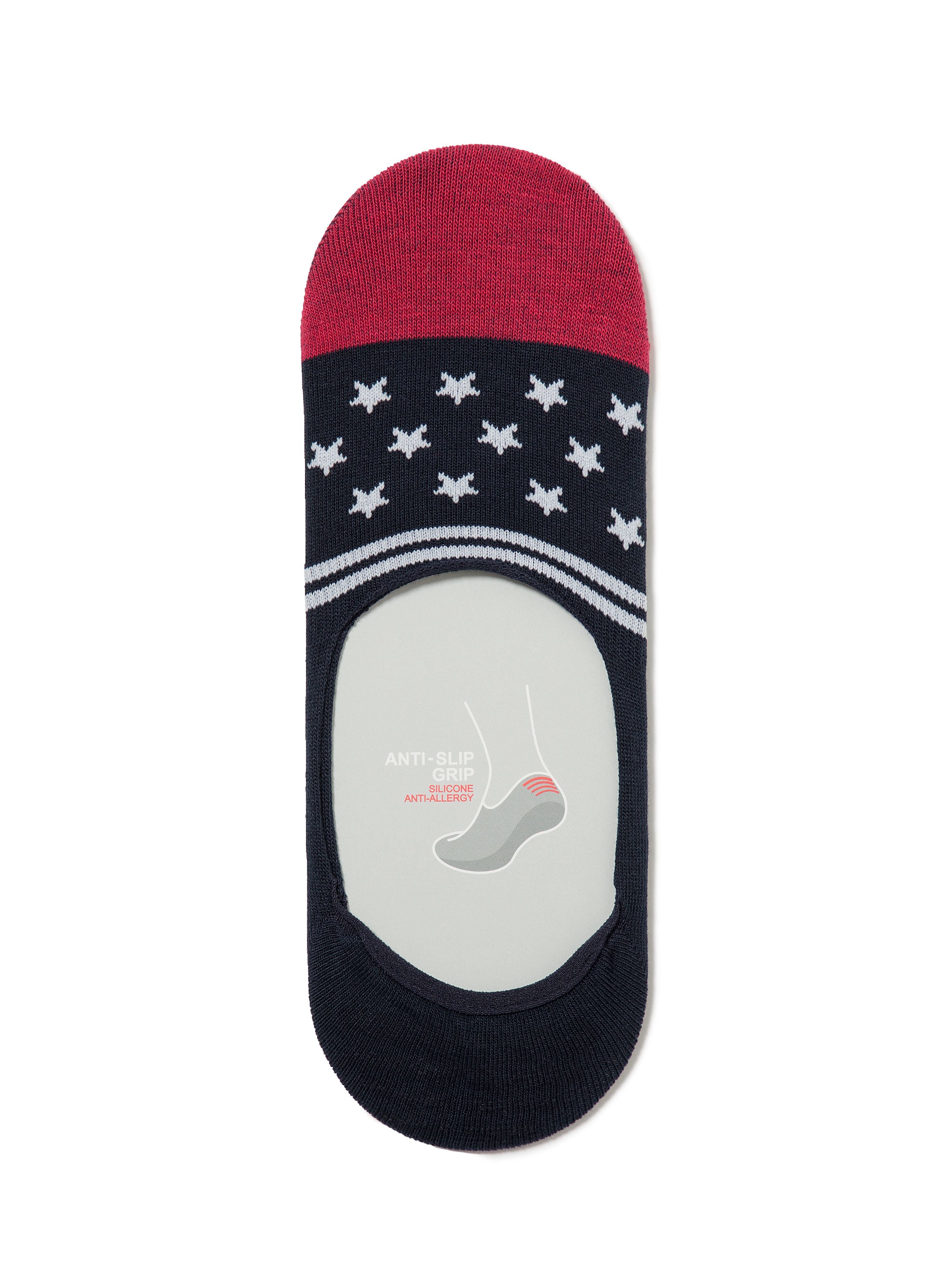 Pisane moške bombažne stopalke CLASSIC - Conte Shop