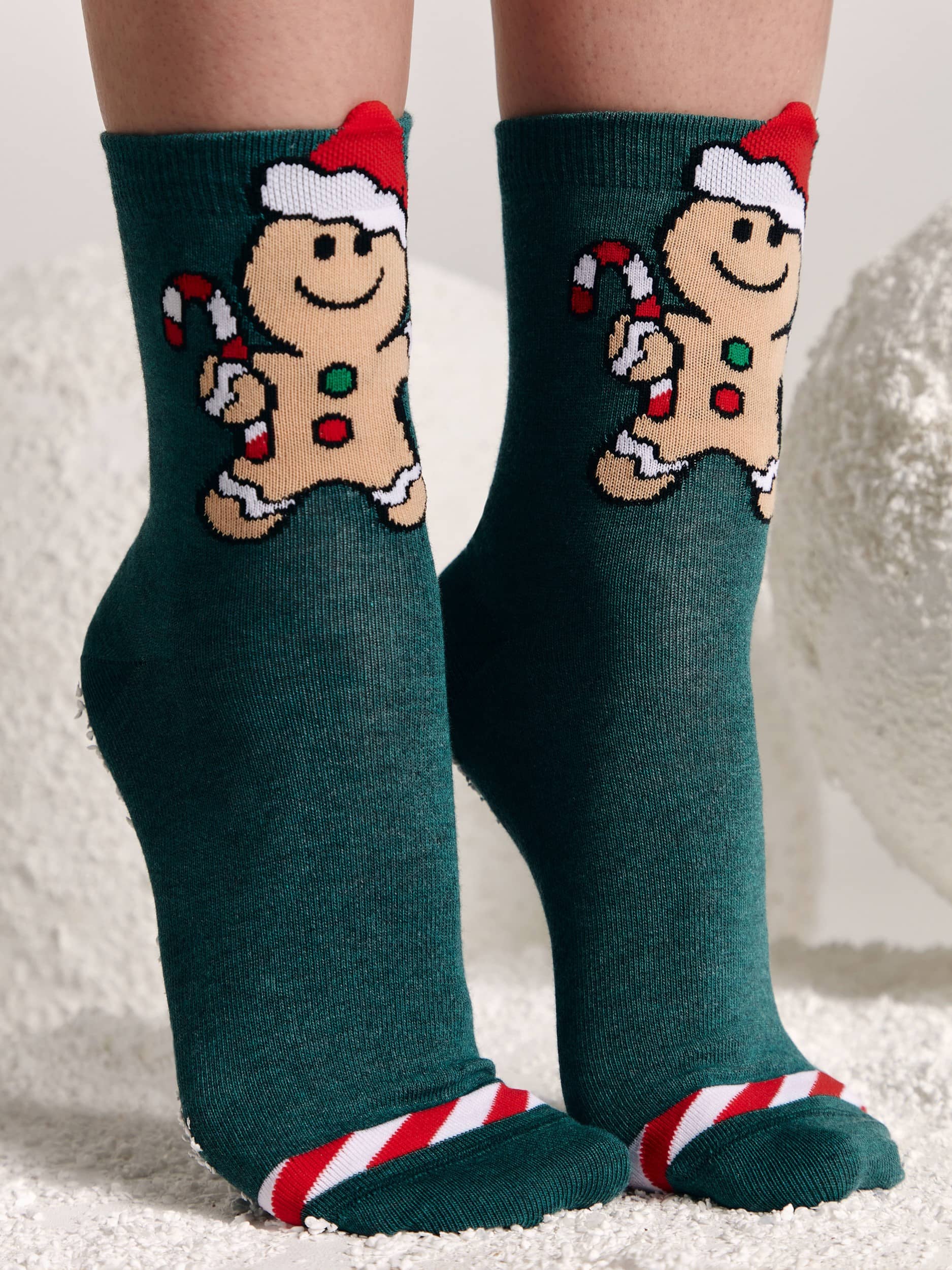 Božične nogavice ženske Gingerbread Man