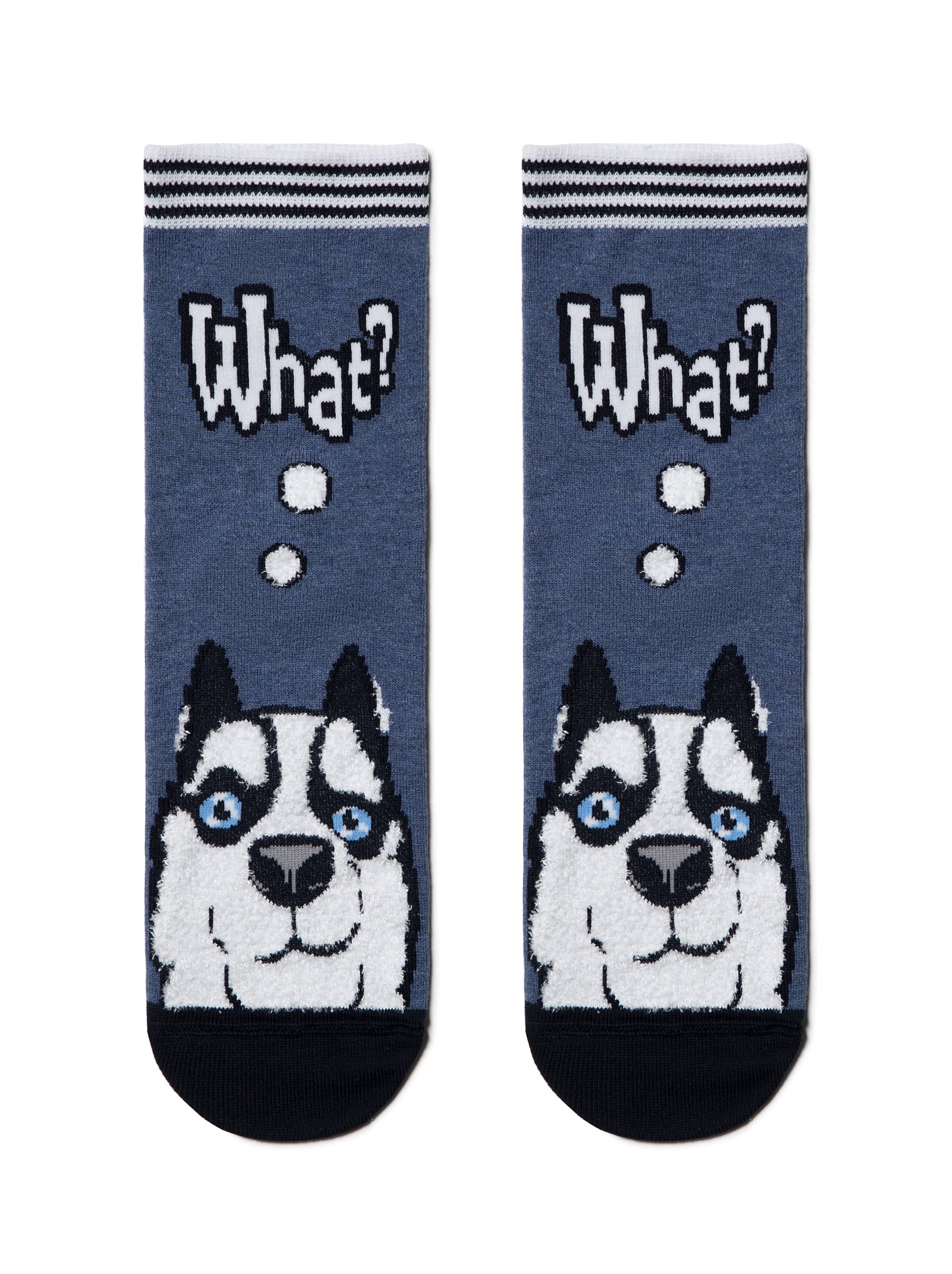 Vesele nogavice ženske z psami Conte Husky