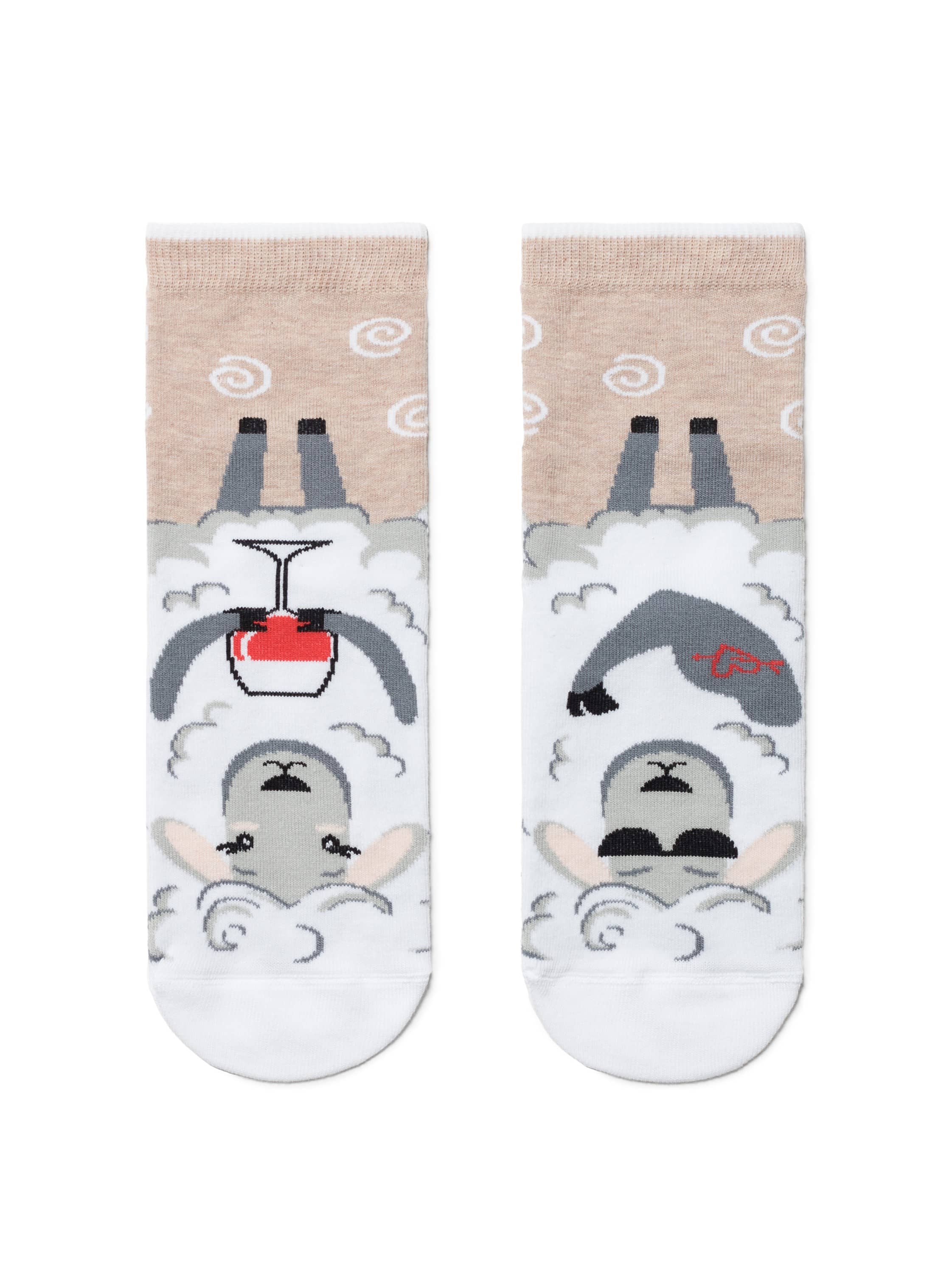 Vesele nogavice ženske Conte Ovčki