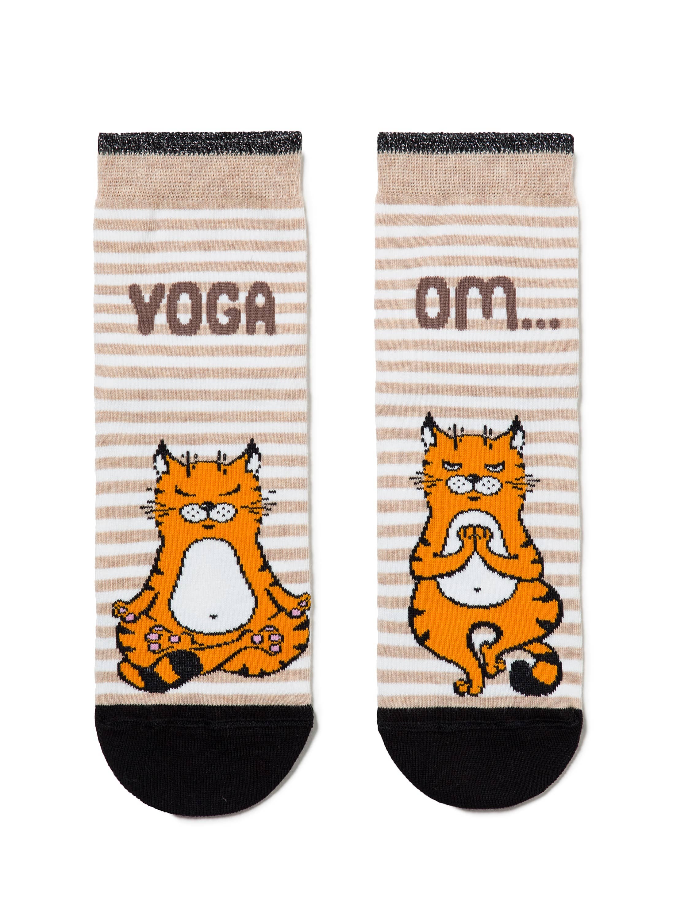 Vesele nogavice ženske z mucami Conte Yoga