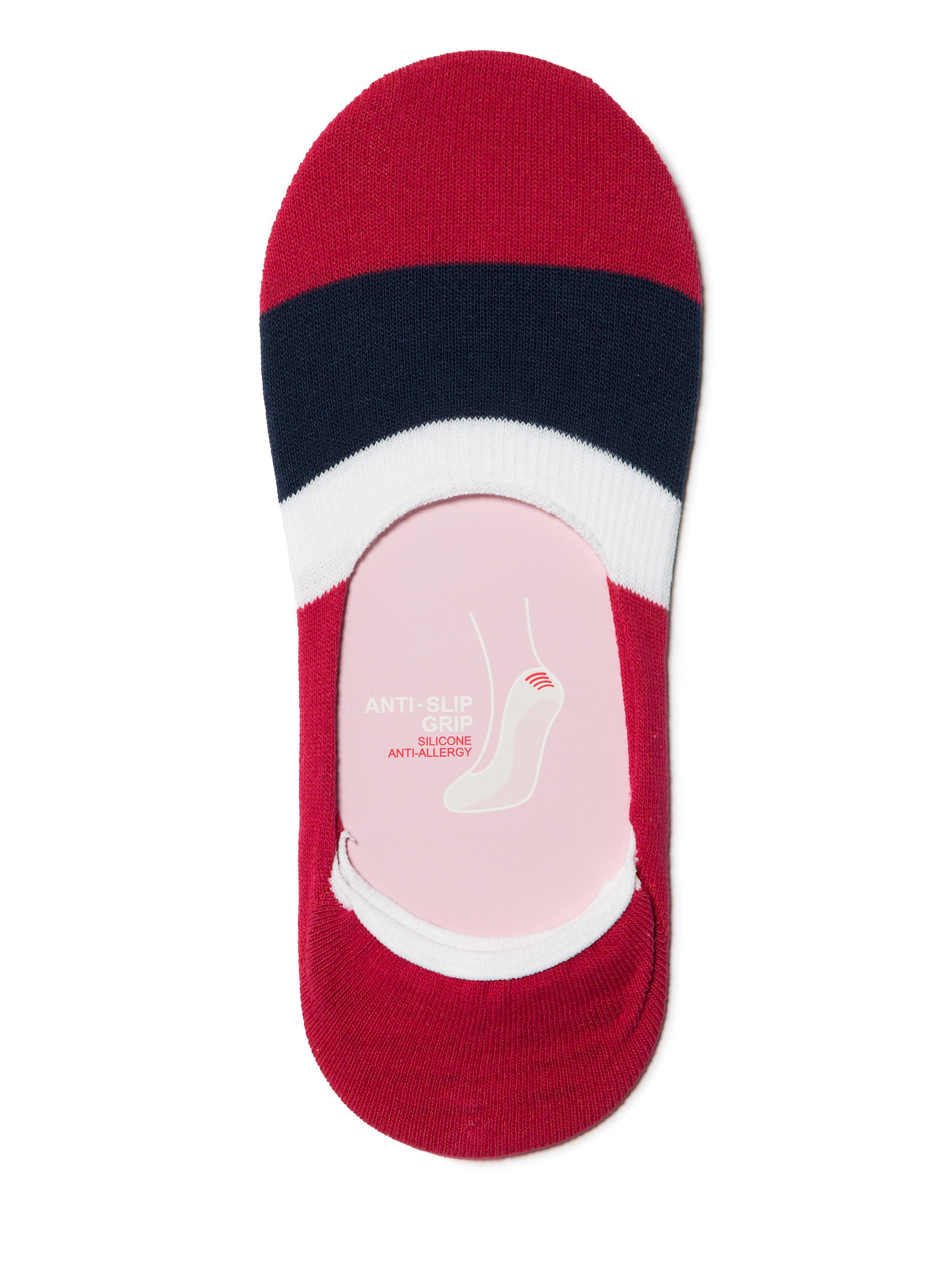 Funny and Happy women's no-show Socks red colorful Loafer Socks, no-show style socks, invisible socks