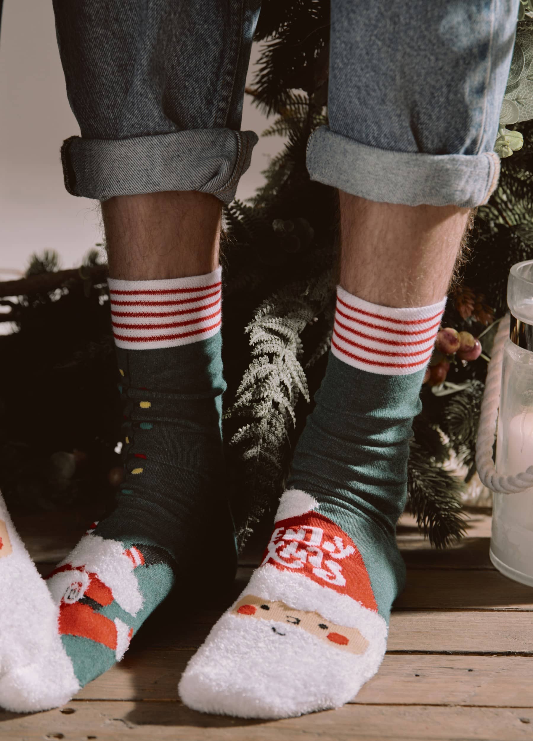 Božične nogavice moške Enjoy Xmas