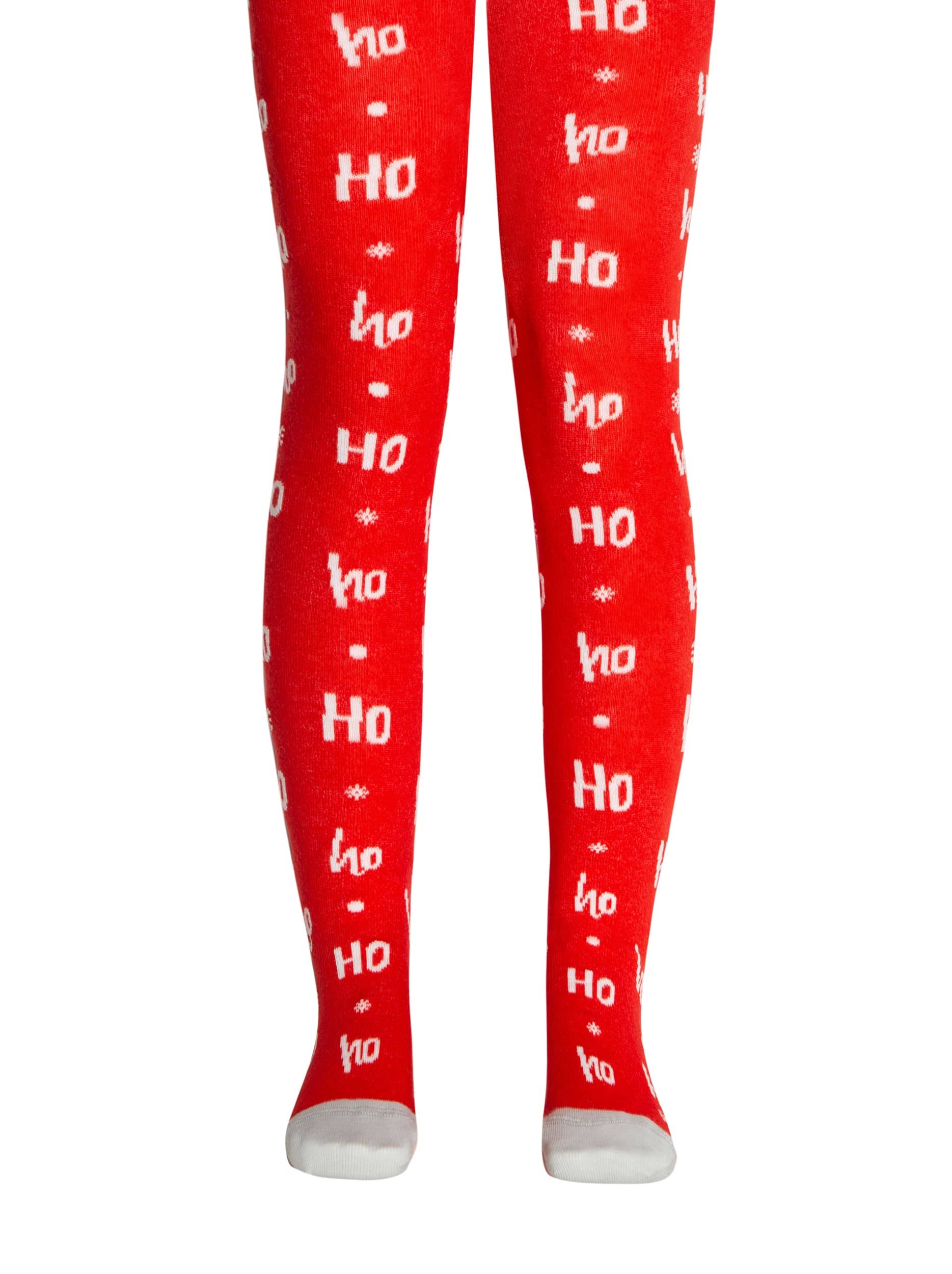 Otroške hlačne nogavice iz bombaža z božičnim vzorcem Conte