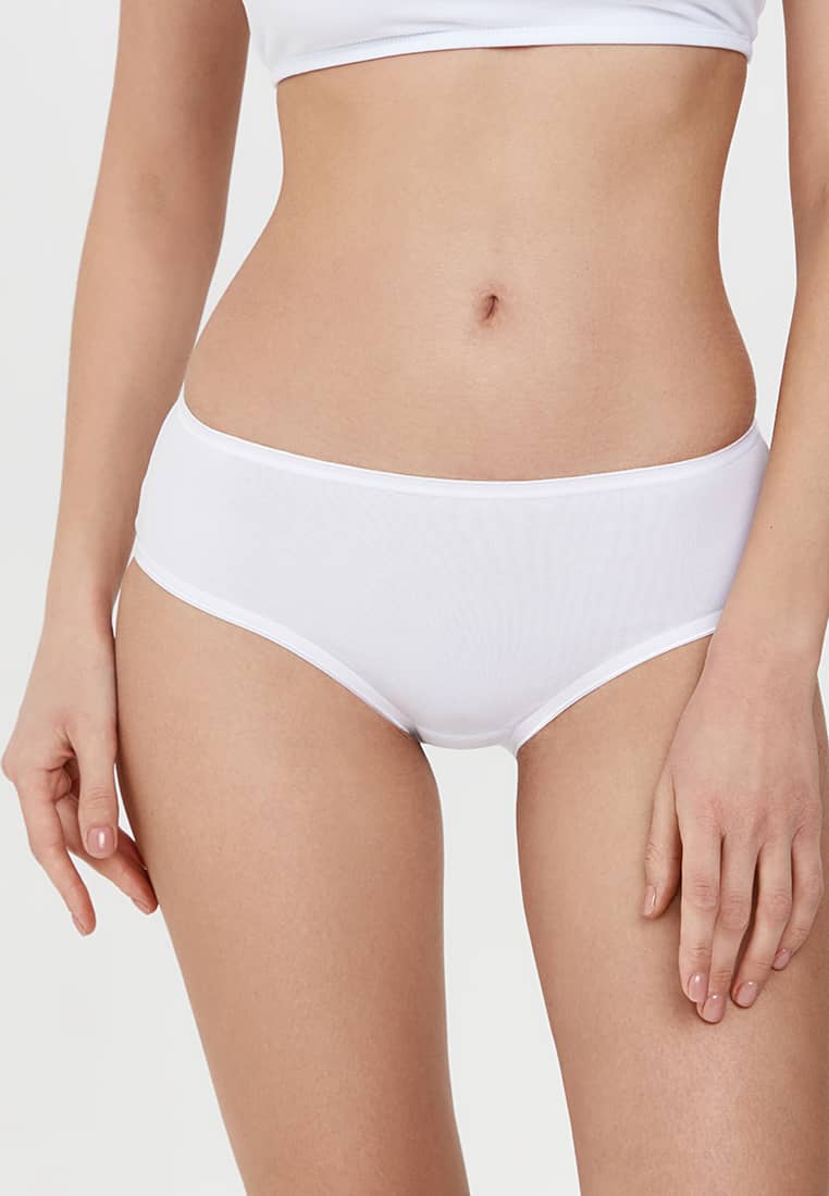 Hlačke bombažne slip bele ženske spodnje hlače iz bombaža Conte Lingerie - spletna trgovina conte shop