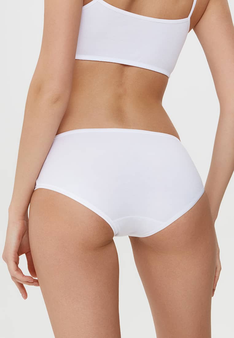 Bombažne spodnjice slip ženske spodnje hlače iz bombaža v beli barvi Conte Lingerie - spletna trgovina conte shop