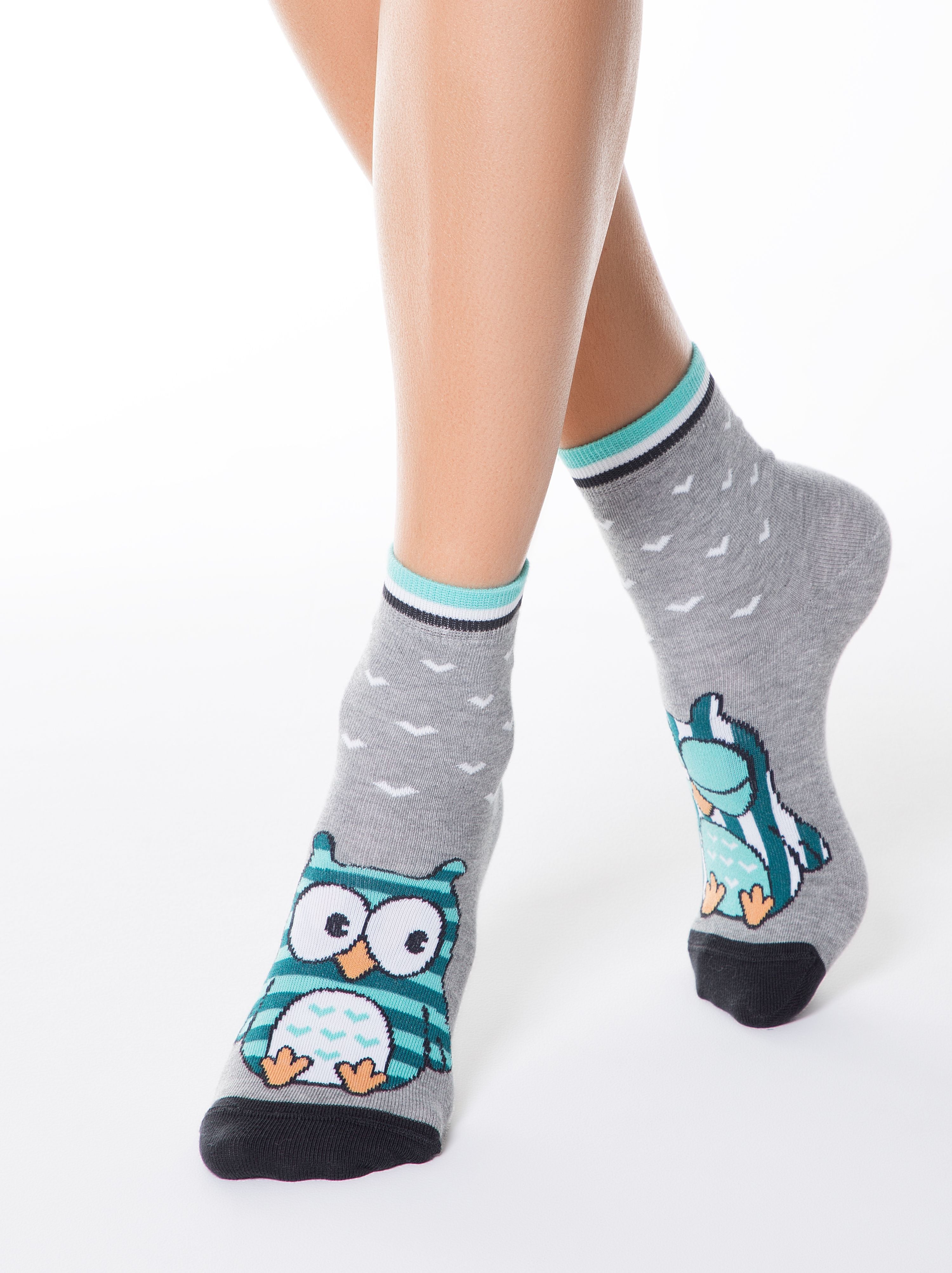 Owl sock is cool funny crazy Socks by Conte Elegant