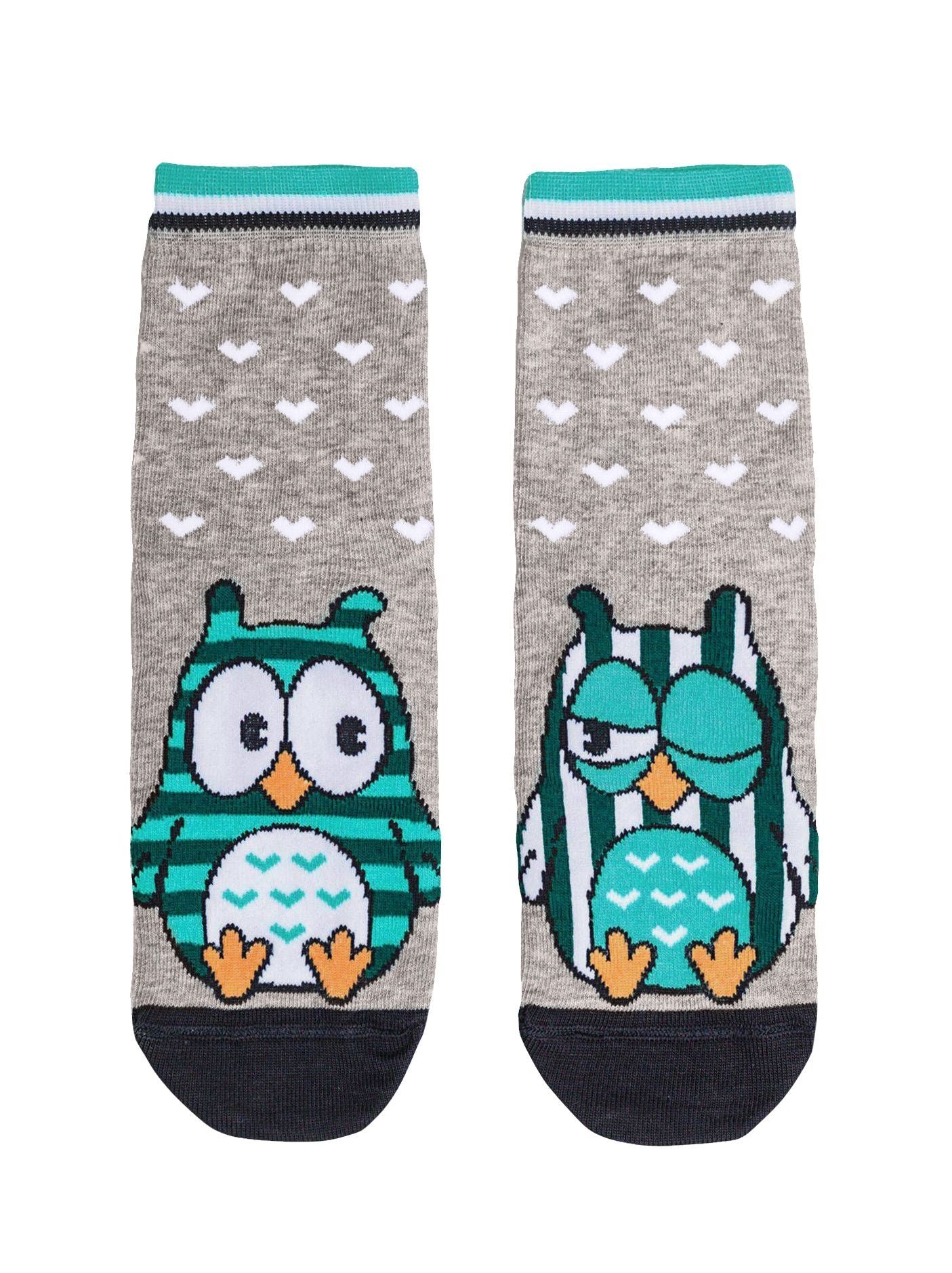Owl sock is crazy happy Conte Elegant women's Socks