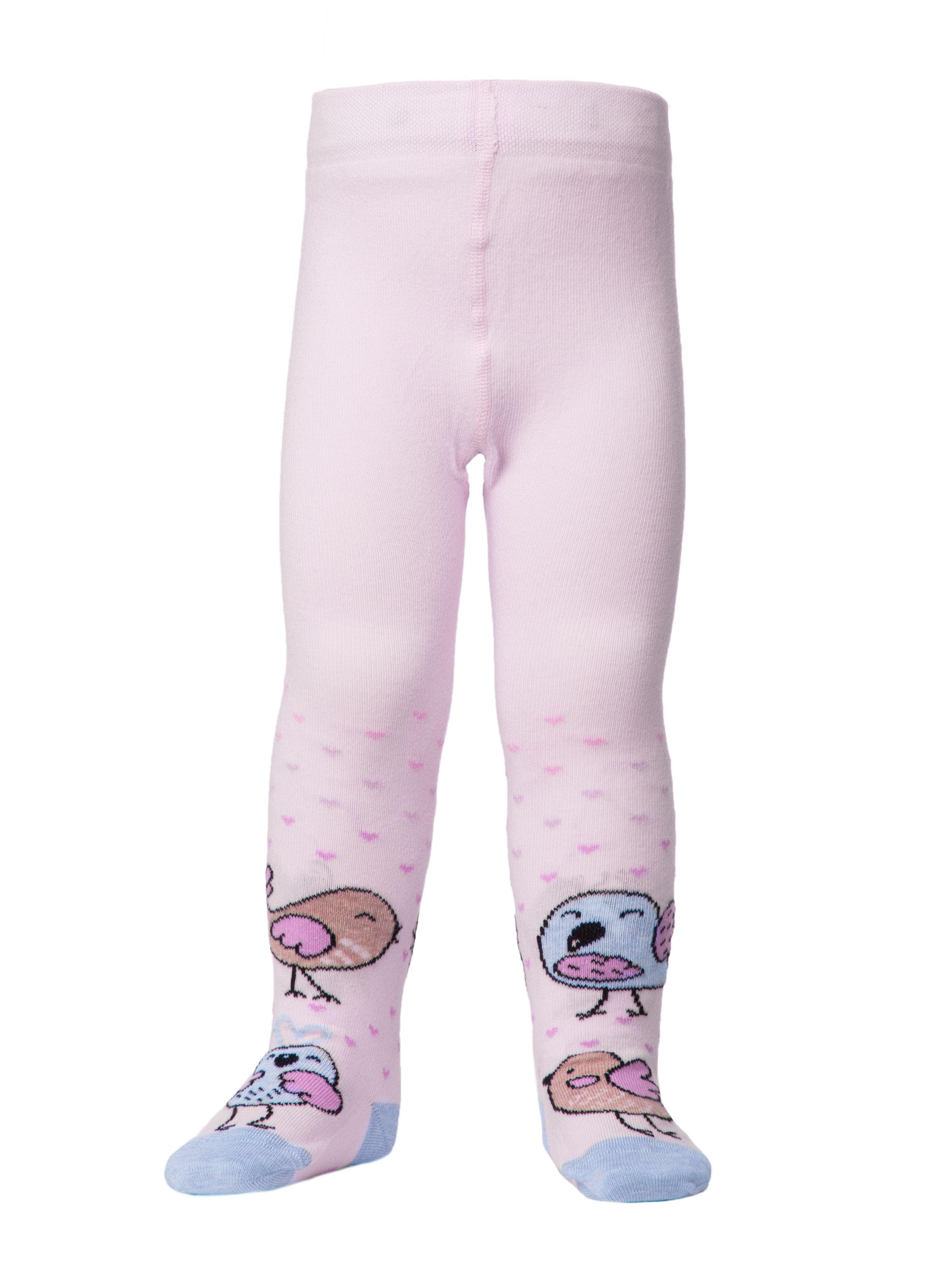 Baby girl tights light pink infant tights by Conte-Kids