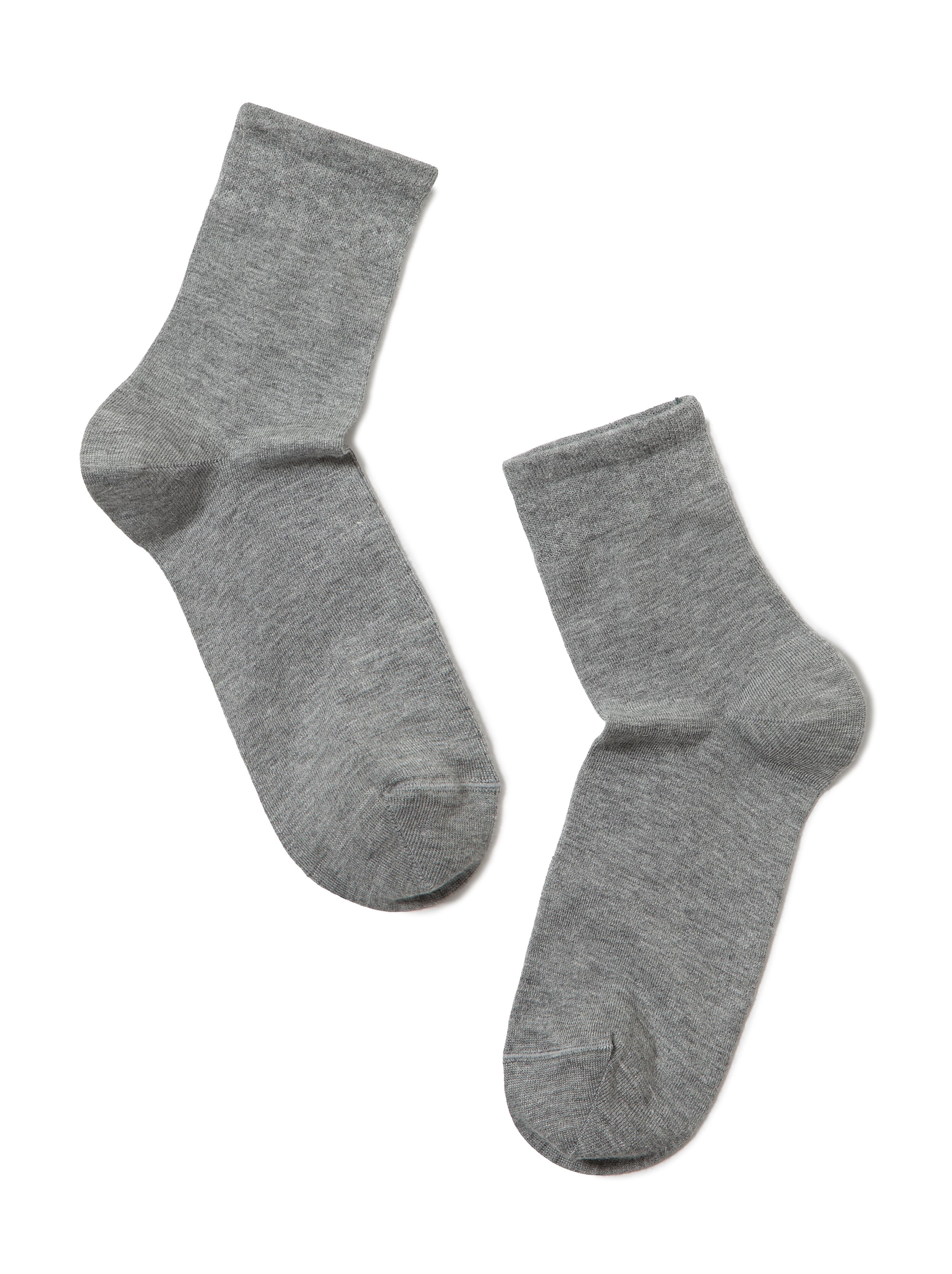 Warm and comfortable skin friendly merino wool women's Socks grey color by Conte Elegant