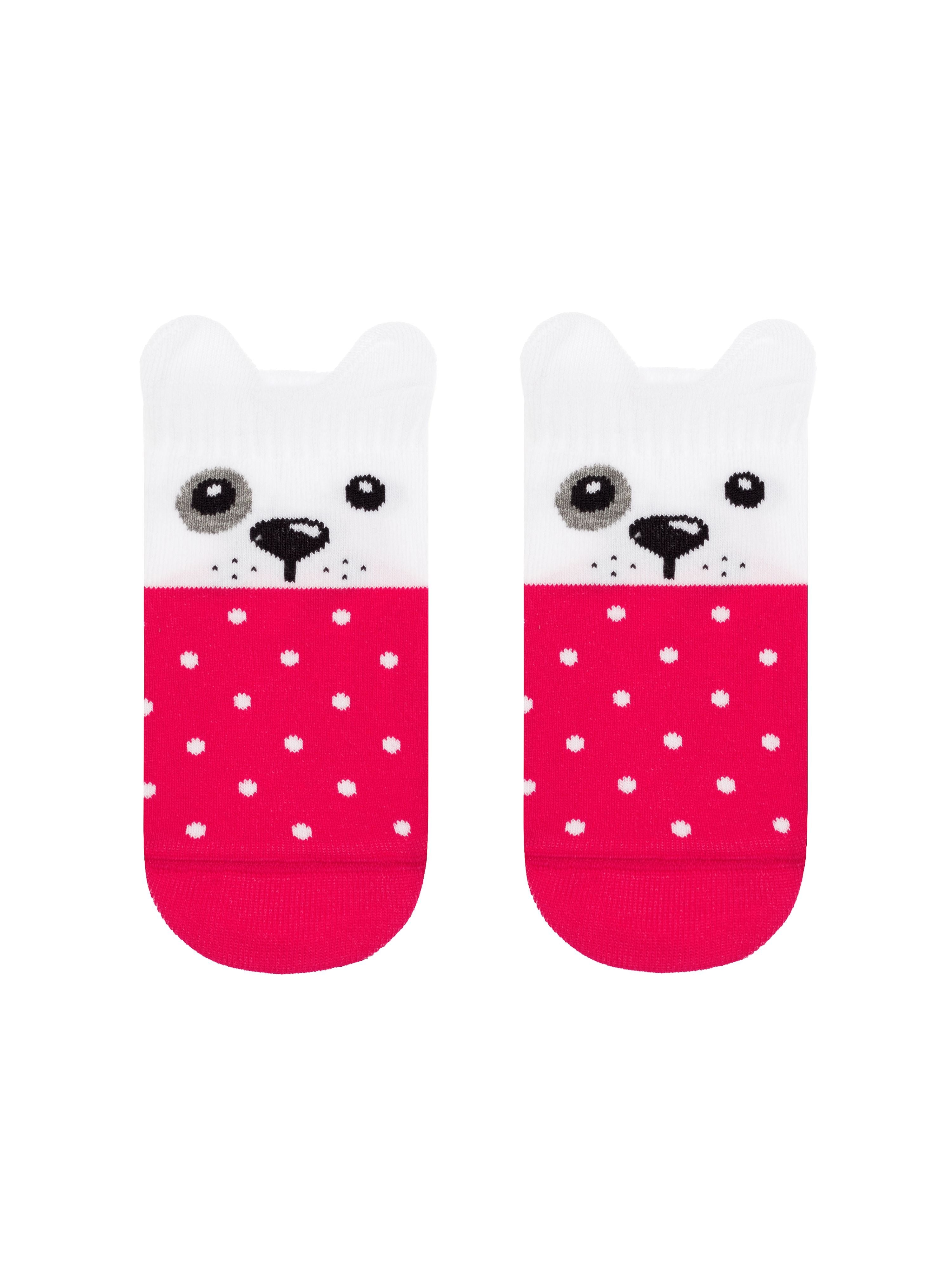 Cute baby socks white and pink color by Conte-Kids