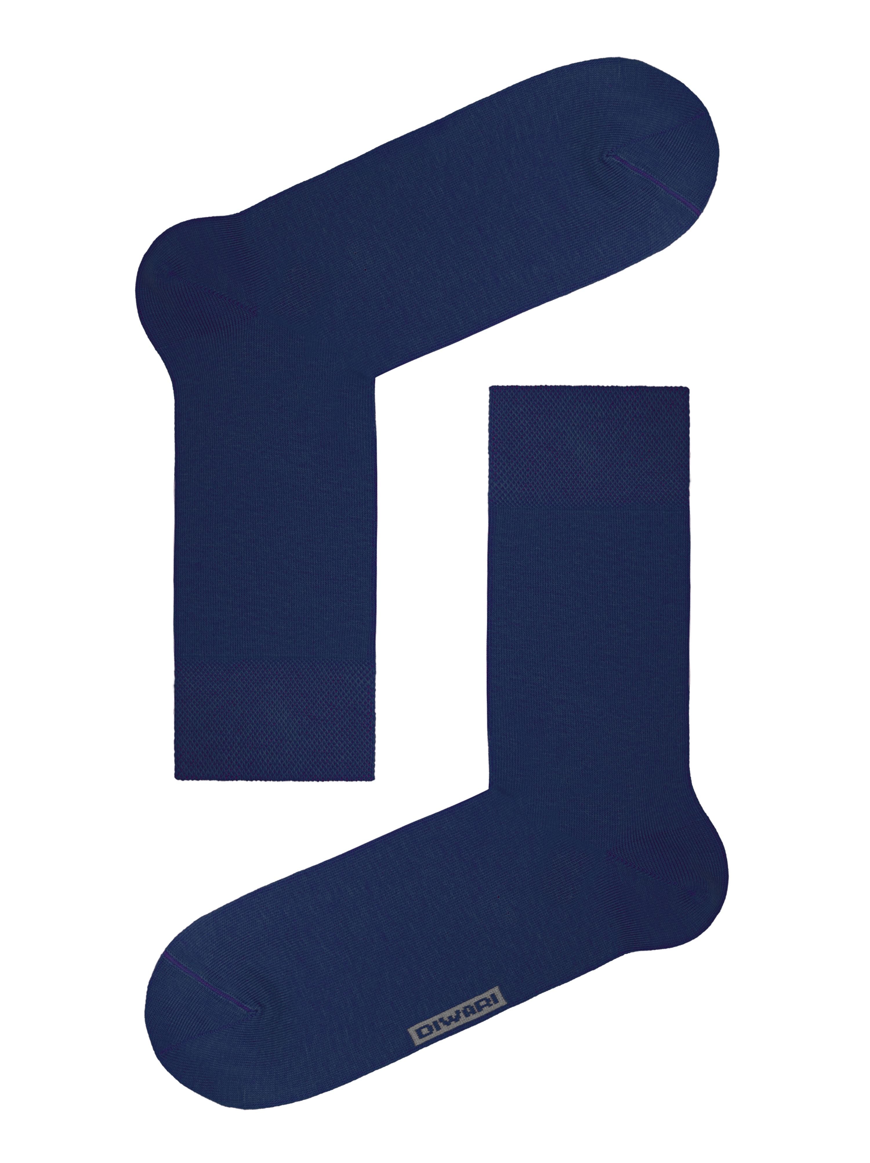 Moške bombažne barvne nogavice iz bombaža temno modre Conte DiWaRi Happy