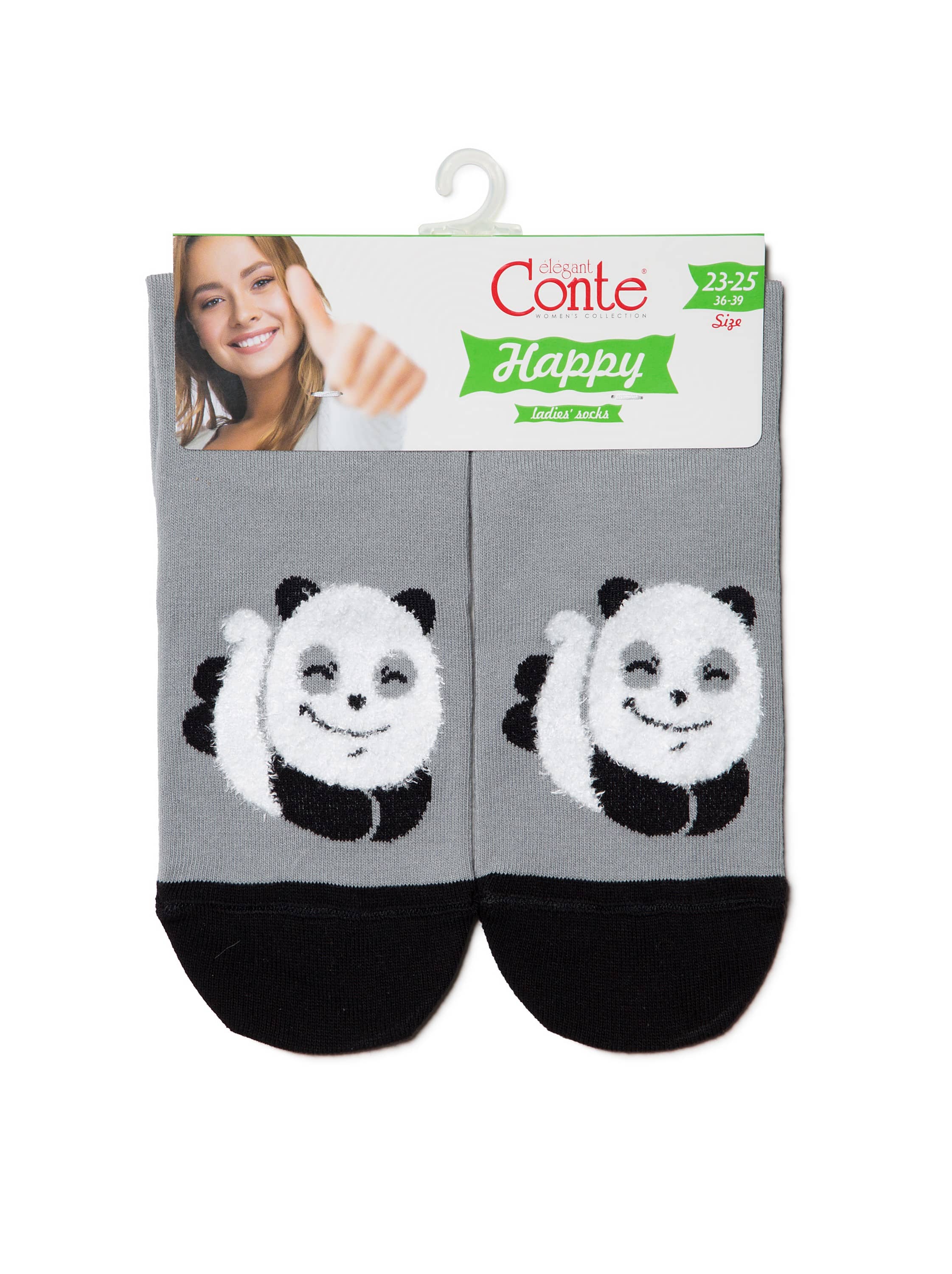 Vesele nogavice ženske Conte Panda